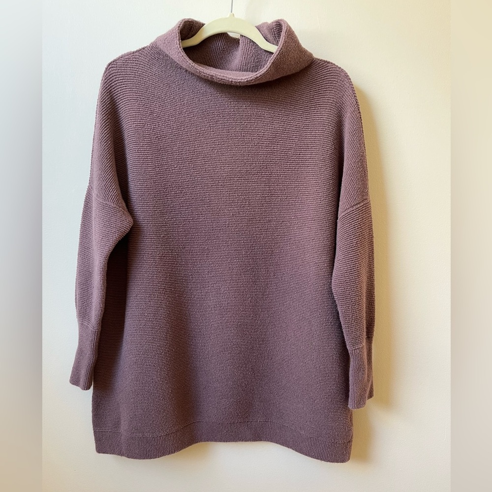 Free People Ottoman Slouchy Tunic Sweater Dress in Nutmeg